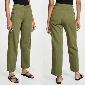 Current/Elliott The Military Cropped Pant In Army Green Size 31